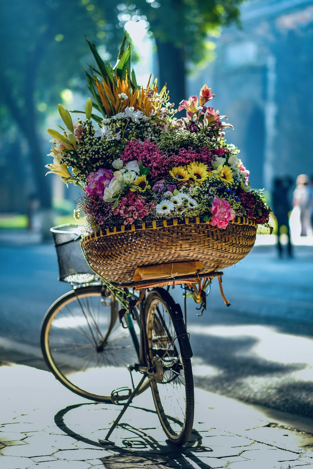 Styled flower bouquet